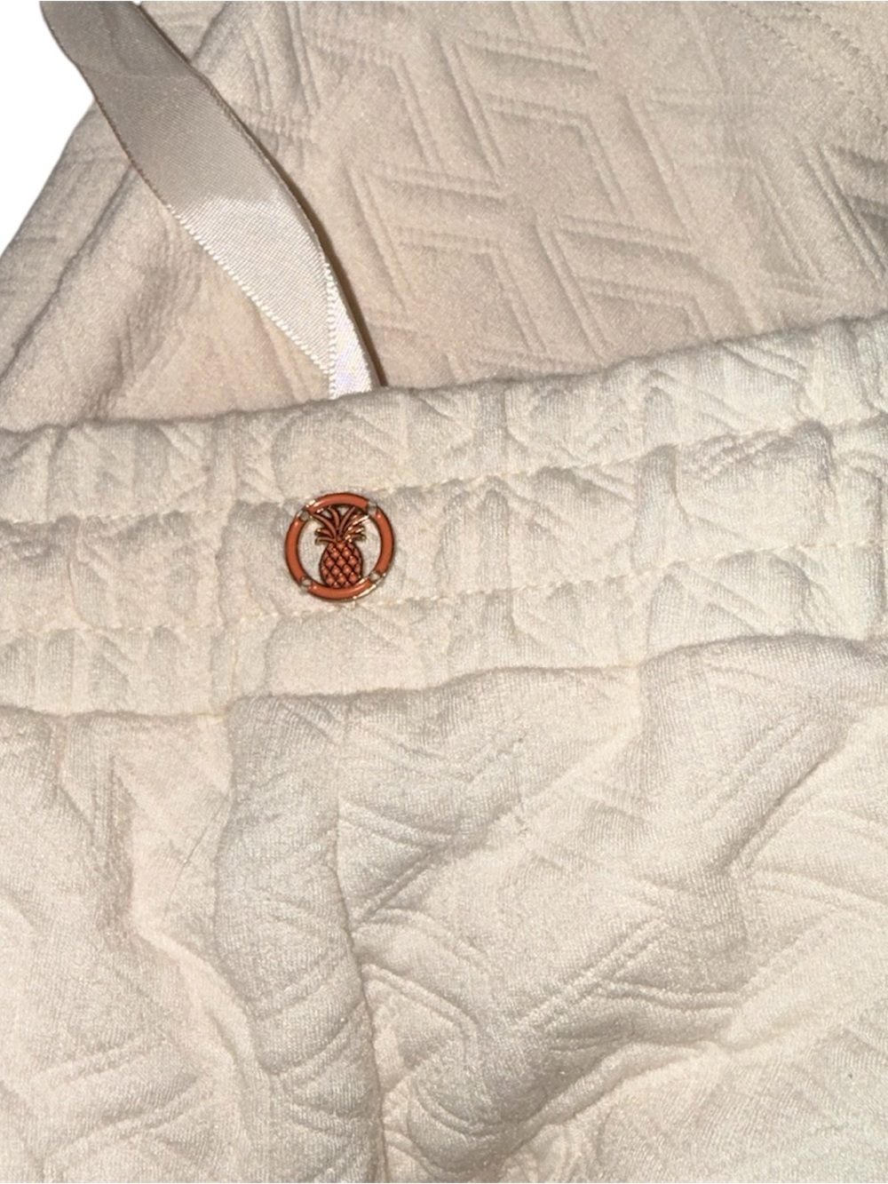 Simply Southern Quilted Cream Lounge pants - Picture 5 of 6